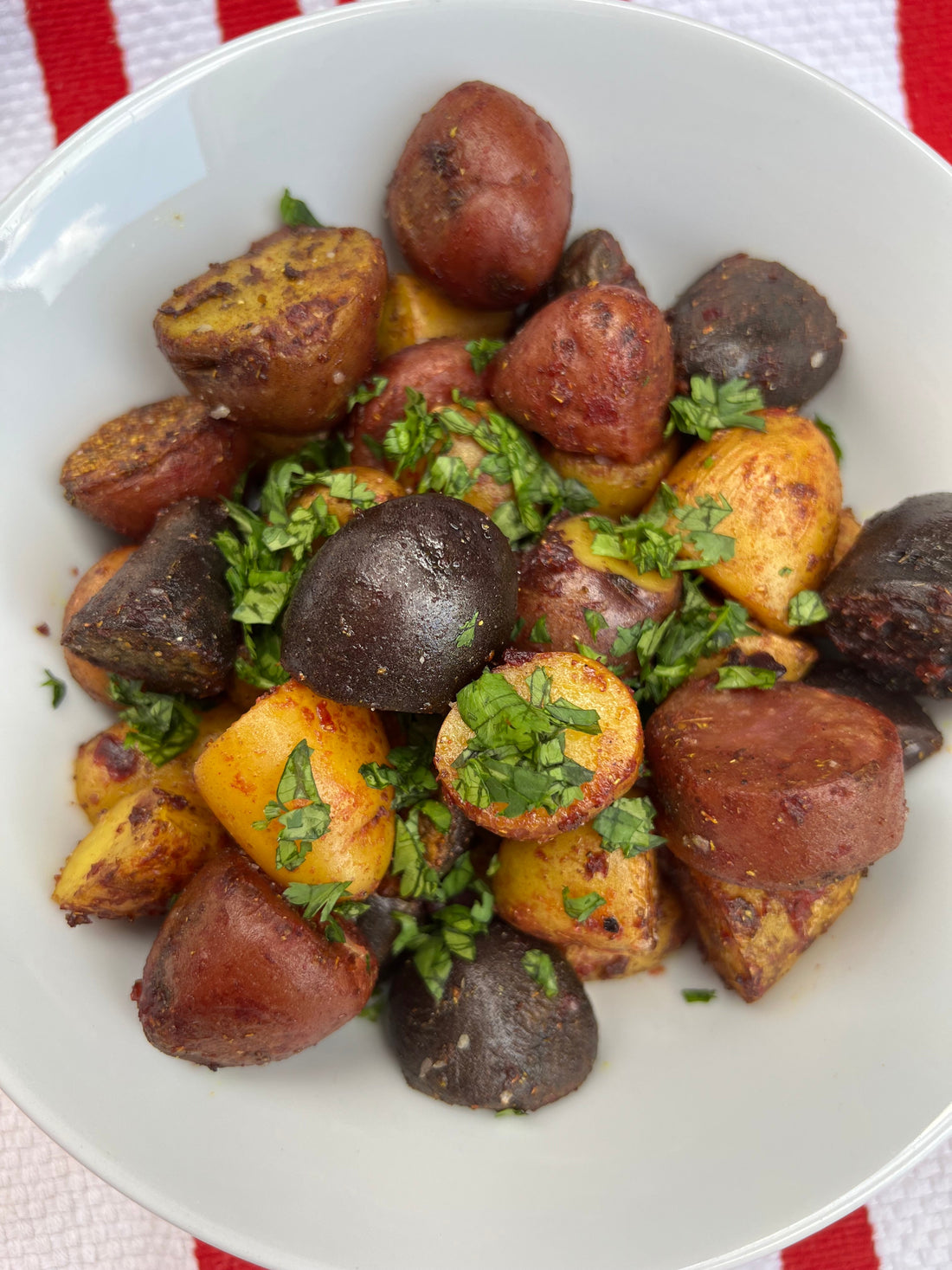 Sukha Tava Aloo (Pan Roasted Potatoes) with Kitchen Queen